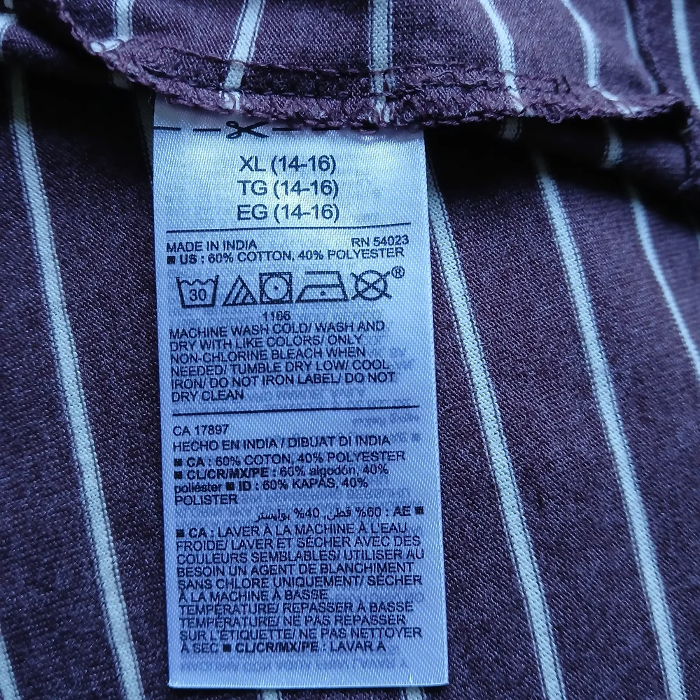 Old‎ Navy Kids Striped Purple Long Sleeve Shirt